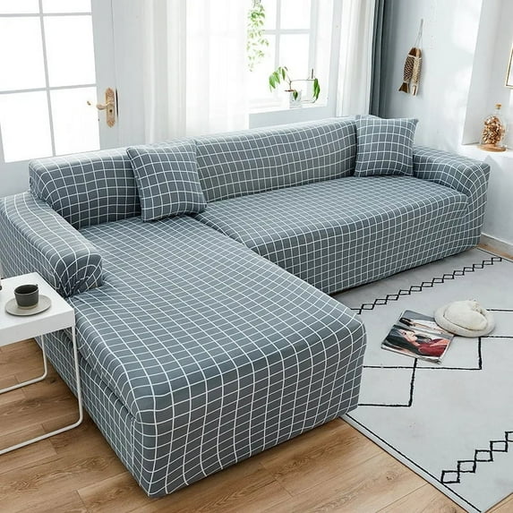Dandelion Printing Elastic Sofa Cover for Living Room Spandex L Shaped Couch Cover Chaise Longue Armchairs Cover Funda Sofá