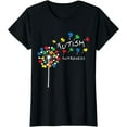 thumbnail image 1 of Dandelion Puzzle Piece Cool Autism Awareness Gift T-Shirt, 1 of 3