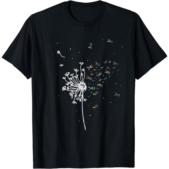 Dandelion Puzzle Ribbon Inspirational Autism Awareness Gifts T-Shirt mens t shirt，black，women，funny，misfits，men，journey，t-shirt
