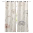 thumbnail image 1 of Dandelion Retro Leaves Blackout Curtains 45 Inches Long for Bedroom, Farmhouse Botanical Watercolor Thermal Insulated Room Darkening Black Out Window Curtain Panels Grommet Drapes for Living Room, 1 of 8