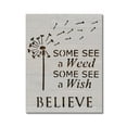 thumbnail image 1 of Dandelion See Weed Wish Believe Stencil Template Reusable 8.5 x 11 for Painting on Walls, Wood, Etc. By Stencilville, 1 of 2