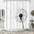 thumbnail image 1 of Dandelion Shower Curtain Country Shower Curtain 72x72inch Polyester Fabric, 1 of 5