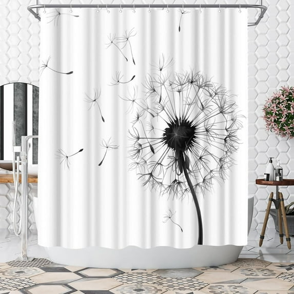 Dandelion Shower Curtain Country Shower Curtain 72x72inch Polyester Fabric