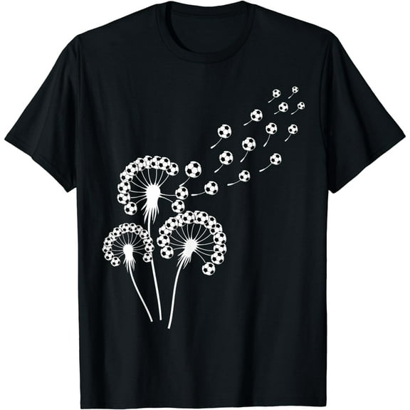 Dandelion Soccer Ball Shirt for Soccer Player | Girls Soccer T-Shirt mens t shirt，black，women，funny，misfits，men，journey，t-shirt
