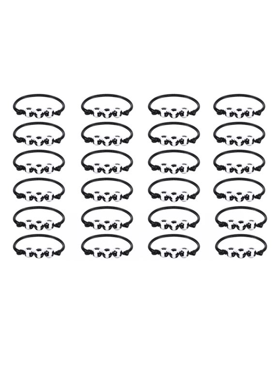 Soccer Sports Style Bracelet, Bracelet Motivational Wristband Acrylic Beads Set, 24 Pcs