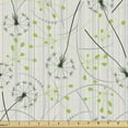 thumbnail image 1 of Dandelion Sofa Upholstery Fabric by the Yard, Blowball Flower Pattern with Retro Inspirations Summer Flora Design, Decorative Fabric for DIY & Home Accents, 5 Yards, Apple Green Emerald by Ambesonne, 1 of 4