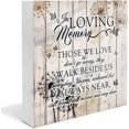 thumbnail image 1 of Dandelion Sympathy Gifts for Loss of Loved One Poem Sign in Memory of Mother Father Bereavement Condolences Grief Gifts Sorry for Your Loss Remembrance Rustic Wooden Box Sign 5"x5", 1 of 6