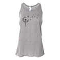 thumbnail image 1 of "Dandelion Tank, Dandelion, Soft Bella Canvas, Racerback, Muscle Tank, Workout Top, Gift For Her, Gym Tank, Sublimation, Dandelion Racerback, Athletic Grey, SMALL", 1 of 1