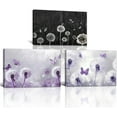 thumbnail image 1 of Dandelion Wall Art 3 Piece Blue Dandelion Pictures Wall Decor Abstract Flower Canvas Paintings for Living Room Bedroom Bathroom Farmhouse Decor Unframed, 1 of 6