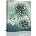 thumbnail image 1 of Dandelion Wall Art Farmhouse Dandelion Bathroom Pictures Wall Decor Rustic Dandelion Painting Country Canvas Prints Modern Home Artwork Framed Decor for Bedroom Living Room 12"x16", 1 of 6