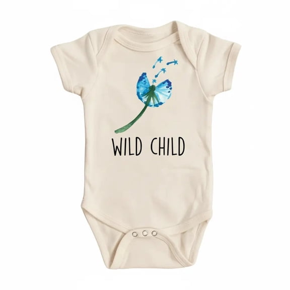 Dandelion Wild Newborn Baby Bodysuit