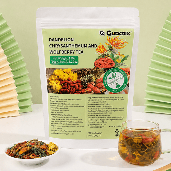 Dandelion Wolfberry Tea Kidneys & Liver Health Organic Dandelion Root Goji Berry Chrysanthemum 150g