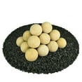 thumbnail image 1 of Dandelion Yellow, Speckled Ceramic Fire Balls | 3" Set of 20, 1 of 7