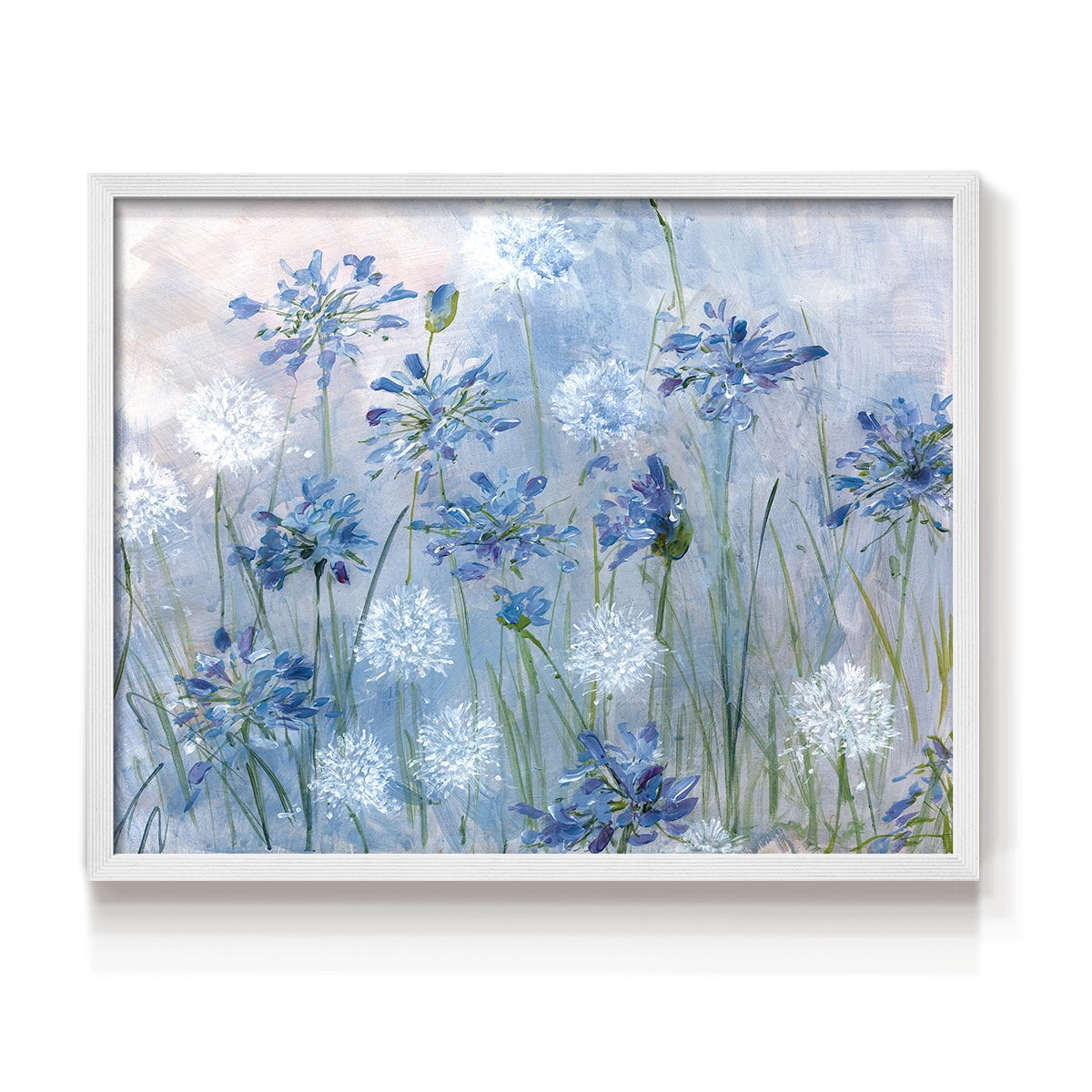 Dandelion and Agapanthus by Sally Swatland - Restickable Framed Giclée Print