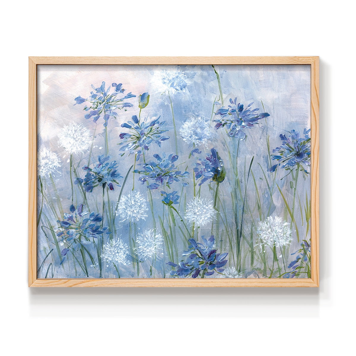 Dandelion and Agapanthus by Sally Swatland - Restickable Framed Giclée Print