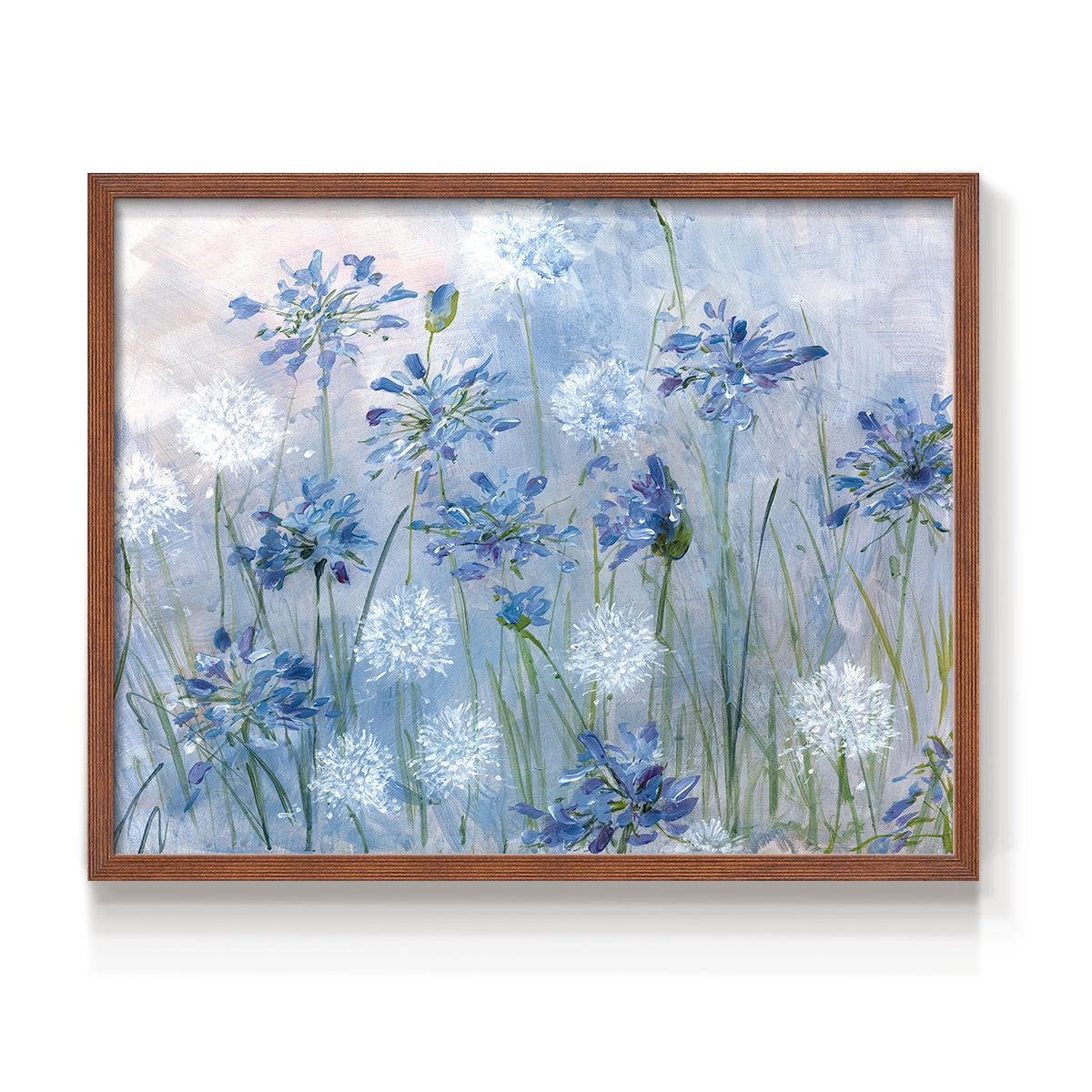 Dandelion and Agapanthus by Sally Swatland - Restickable Framed Giclée Print