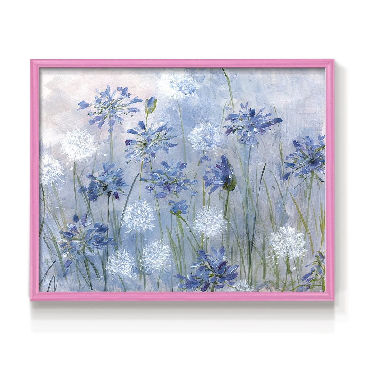 Dandelion and Agapanthus by Sally Swatland - Restickable Framed Giclée Print