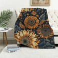 thumbnail image 1 of Dandelion blanket, children's and adult gift dandelion themed flannel blanket, natural Bohemian style, comfortable and fun lightweight dragonfly blanket Multiple sizes, 1 of 6