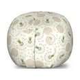 thumbnail image 1 of Dandelions Storage Toy Bag Chair, Floral Composition with Blowball Abstract Spring Season Illustration, Stuffed Animal Organizer Washable Bag, Large Size, Beige Taupe Fern Green, by Ambesonne, 1 of 3
