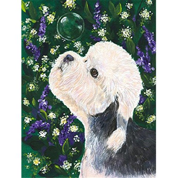 Dandie Dinmont Terrier Canvas Flag - House Size- 28 x 40 in.