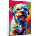 thumbnail image 1 of Dandie Dinmont Terrier Dog Canvas Wall Art Poster Prints Colorful Pop Animal Art Wall Decor Dog Picture Artwork Pet Dog Painting Poster for Home Bedroom Living Room Decoration Framed, 1 of 6