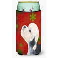 thumbnail image 1 of Dandie Dinmont Terrier Red Green Snowflakes Christmas Tall Boy Hugger, 1 of 1