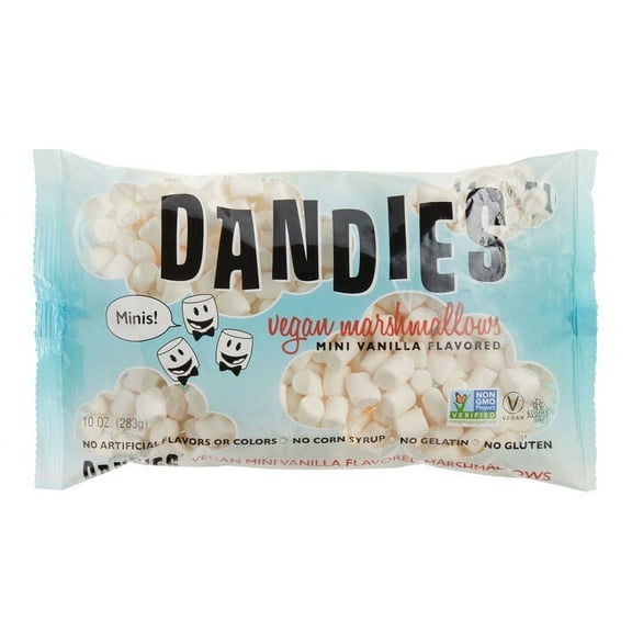 Dandies Vanilla Vegan Mini Marshmallows Set of 2 x 10 oz. each