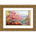 thumbnail image 1 of Dandorf, Olga 24x16 Gold Ornate Wood Framed with Double Matting Museum Art Print Titled - Sakura bouquet, 1 of 4