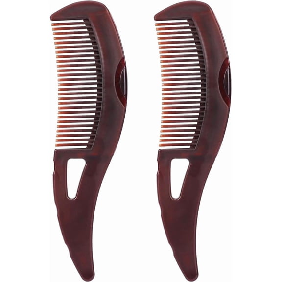 Dandruff Comb, 2 Pcs Plastic Comb, Hair Comb Fine Tooth Dandruff Removal Lice Comb for Women Men