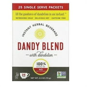 Dandy Blend Instant Herbal Beverage with Dandelion - Single Serve Packets 25 Ct