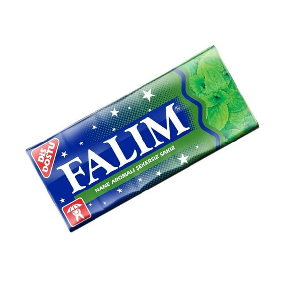 Sugarless Falim Plain Gum - Mint Flavoured (20 Pack (100 Pieces))
