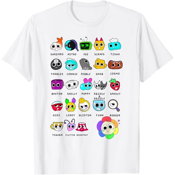 Dandy'S World Costume For, Dandys World Characters T-Shirt