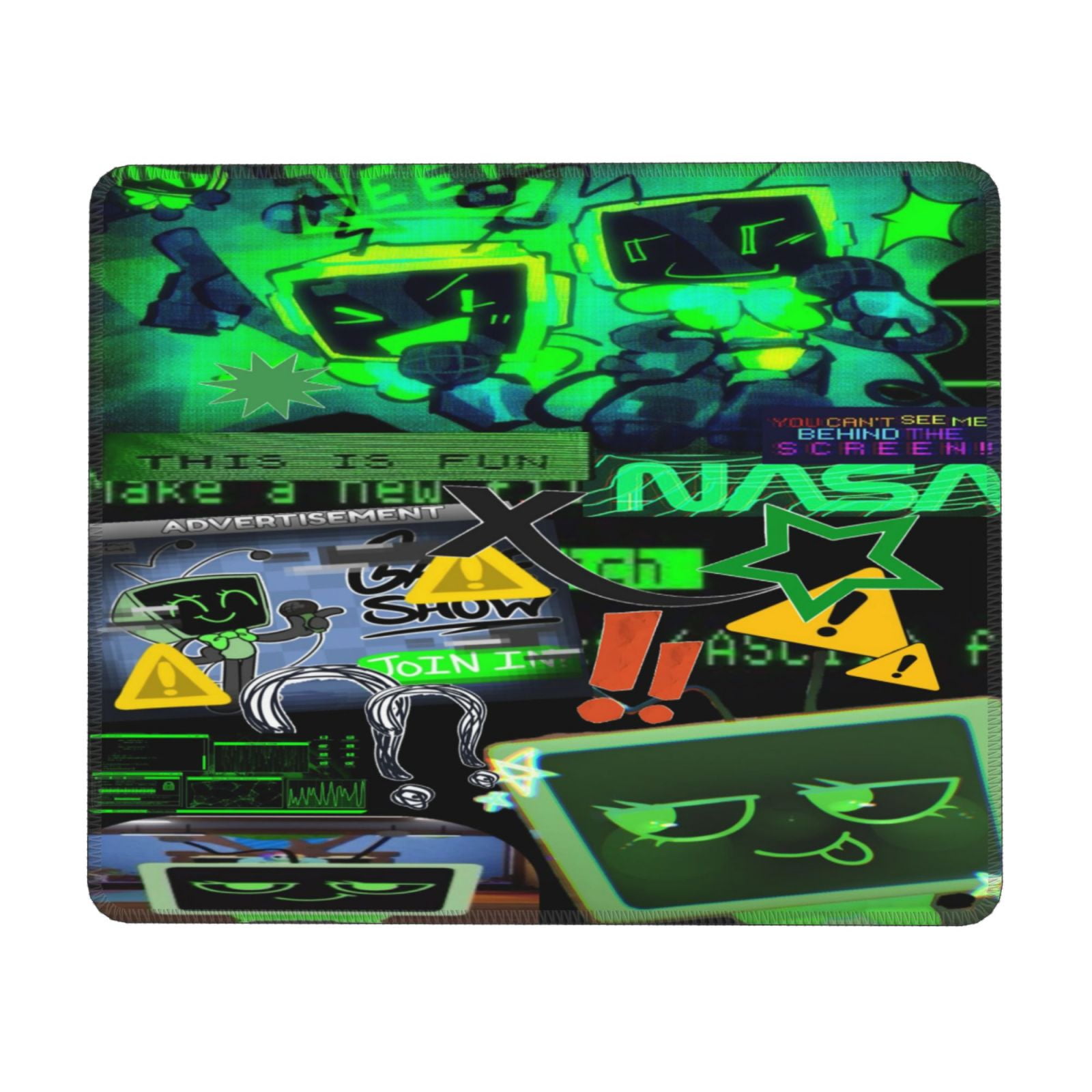 Dandy-S World Mouse Pad Square Stitched Edges Non-Slip Rubber Washable ...