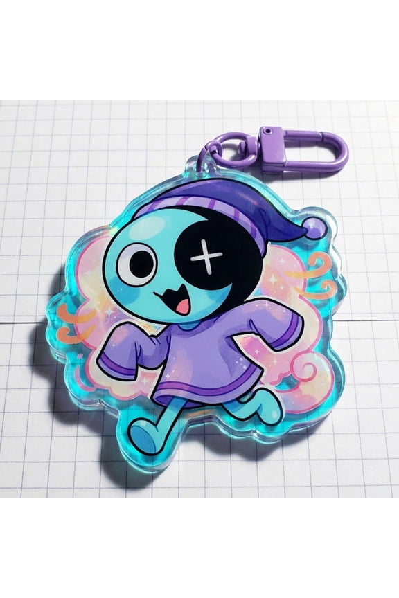 Dandy World Astro Inspired Keychain | Acrylic Charm | Fan-Made (1 keychain)