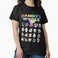 thumbnail image 1 of Dandy World Christmas Characters Parody Cute Festive Style Unisex T-Shirt, up to size 5XL, 1 of 2