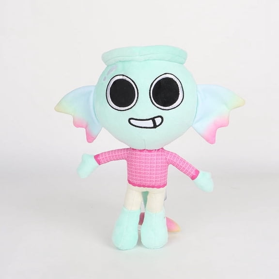 Dandy's World Fin Plush Toy, 11" Soft Stuffed Figure, Cute Collectible Character Gift for Kids & Fans