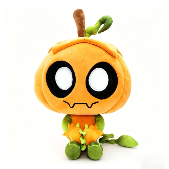 Dandy's World Pumpkin Magnetic Plush Toy, 9.8" Soft Stuffed Halloween Character Doll, Horror Game Collectible Plushie, Ideal Kids & Fans Gift for Birthday & Halloween