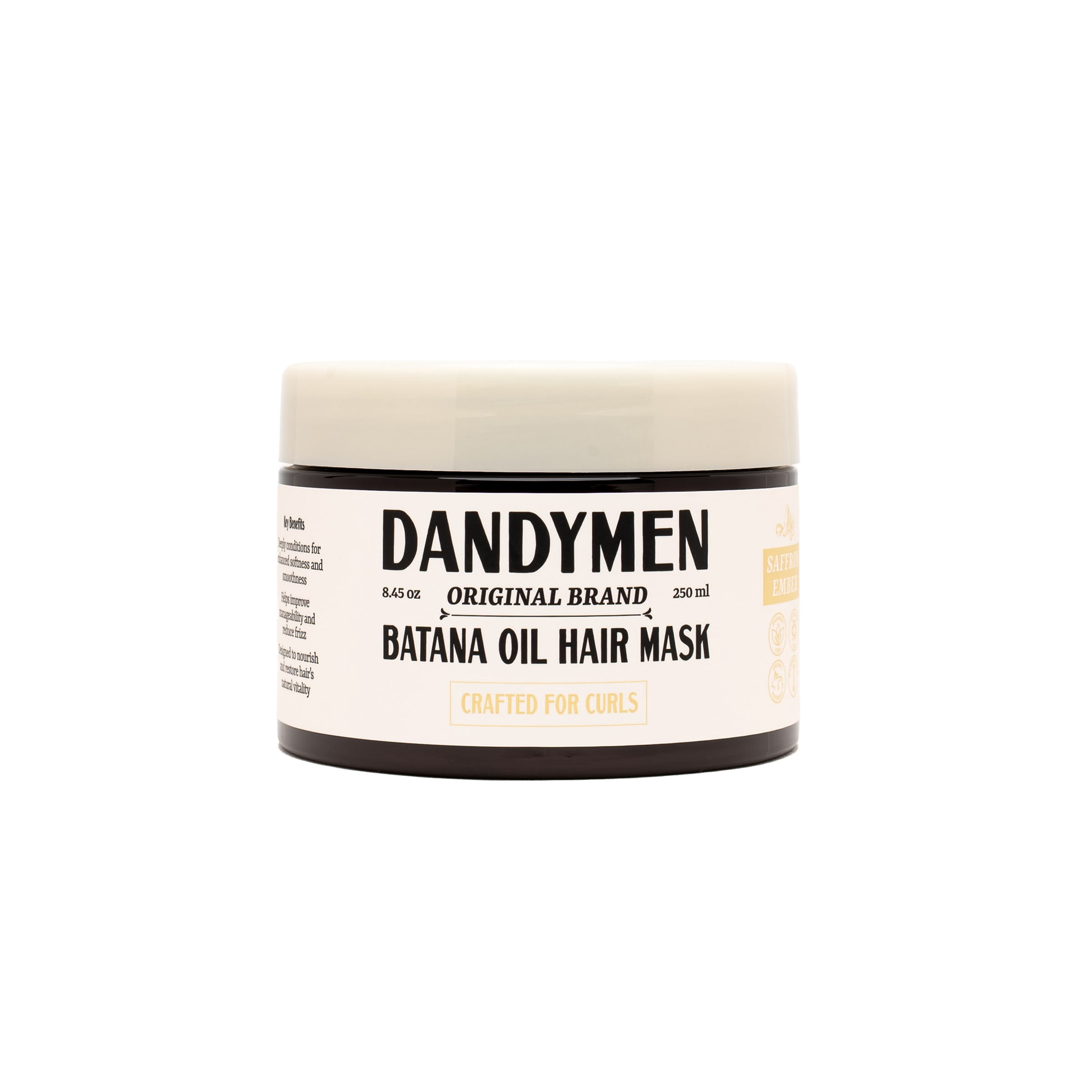 DandyMen Batana Oil Hair Mask for Men, Deep Repair & Frizz Control, 8.45 fl oz