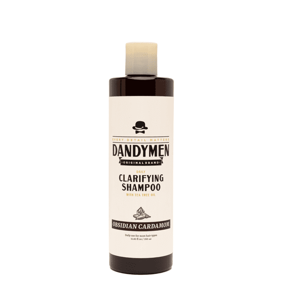 DANDYMEN COLLECTION Daily Use Clarifying Shampoo 11.83 fl oz Obsidian Cardamom
