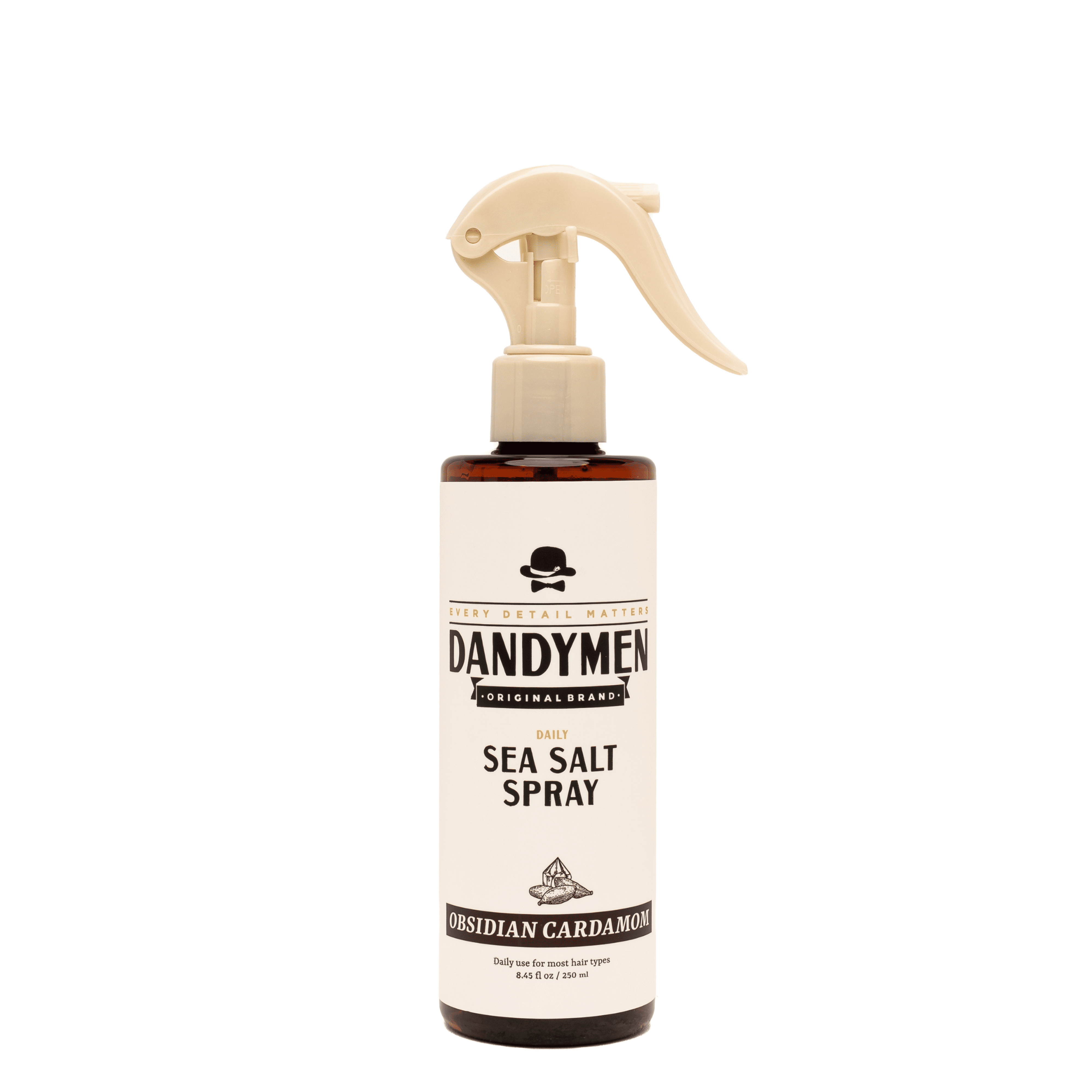 DANDYMEN COLLECTION Light Hold Sea Salt Spray 8.45 fl oz Obsidian