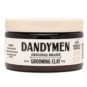 Dandymen Collection Strong Hold Matte Grooming Clay 3.4 oz Tobacco Vanilla For All-Day Styling