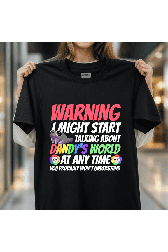 Dandys World Characters Funny Cartoon Meme Design Gamer Unisex T-Shirt, S- 5XL