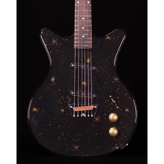 Danelectro Golden 1950's Electric Guitar, Black