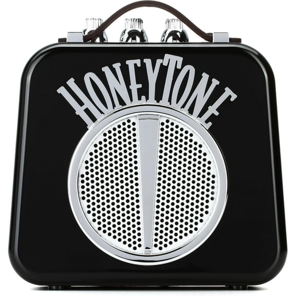 Danelectro Honeytone N-10 Guitar Mini Amp, Black with belt clip