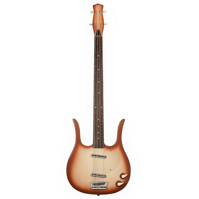 Danelectro Longhorn Bass Guitar with High-Output Lipstick Pickups 