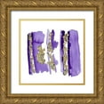 thumbnail image 1 of Danelle, B. 20x20 Gold Ornate Wood Framed with Double Matting Museum Art Print Titled - Gold Flake Purple, 1 of 4