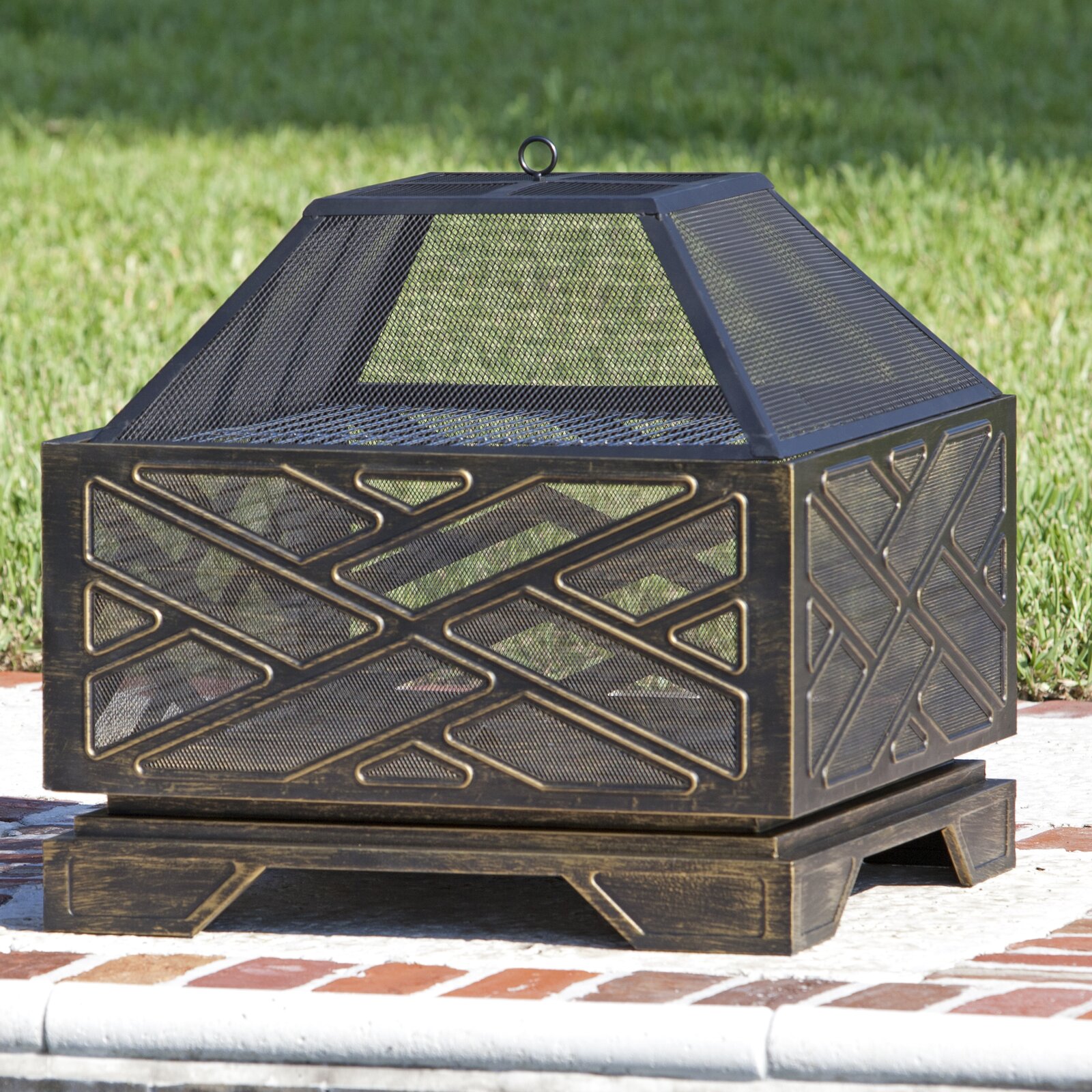 Danesfield Steel Wood Burning Fire Pit, Weather Resistant, Is this