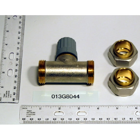 Danfoss 013G8044 3/4" Straight Union Sweat Non-Electic Valve Body F Water Or Low Pressure Steam Cv=2.7