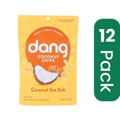 Dang Coconut Chips Caramel Sea Salt 3.17 oz (Pack Of 12)
