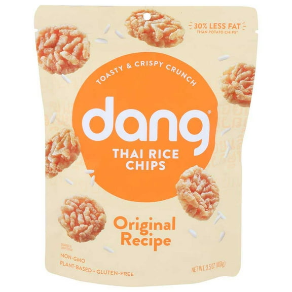 Dang Original Sticky Thai Rice Chips, 3.50 Ounce -- 12 per case.